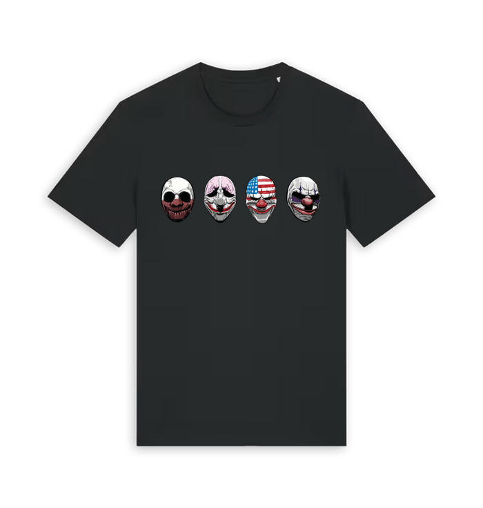 Black Printed T-shirt Front