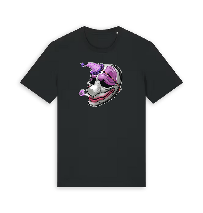 Black Printed T-shirt Front