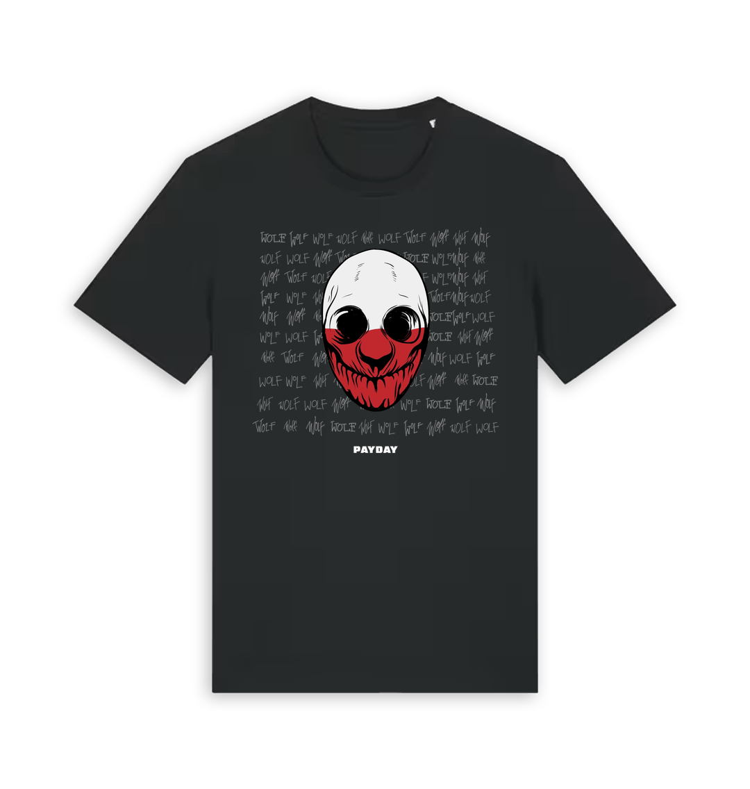 Black Printed T-shirt Front