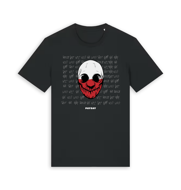Black Printed T-shirt Front