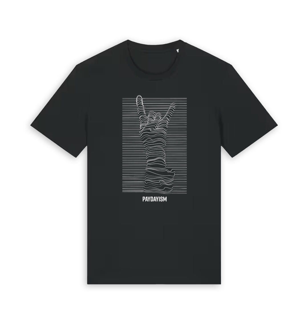Black Printed T-shirt Front