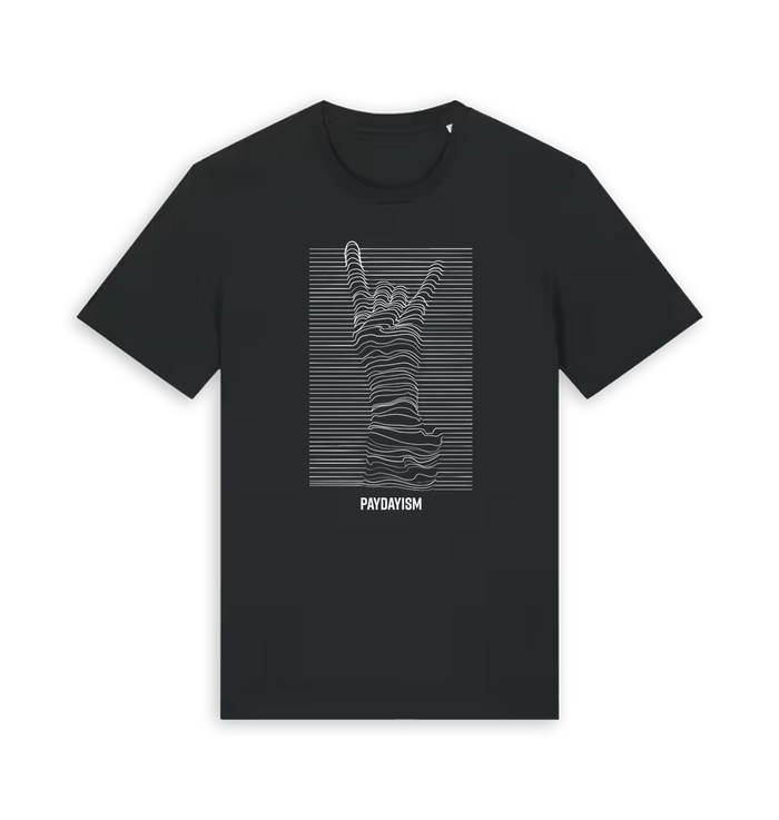 Black Printed T-shirt Front