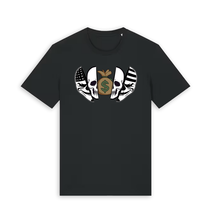 Black Printed T-shirt Front