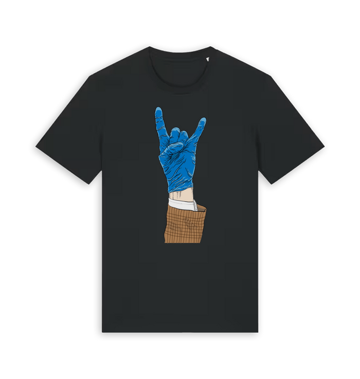 Black Printed T-shirt Front