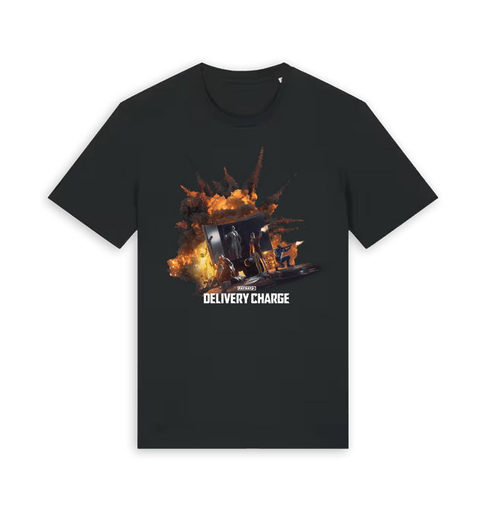 Black Printed T-shirt Front