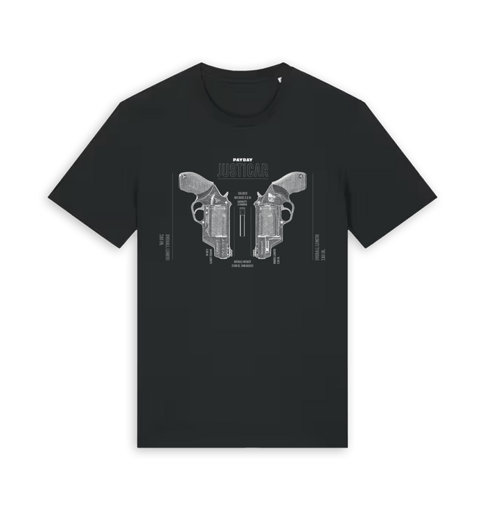 Black Printed T-shirt Front