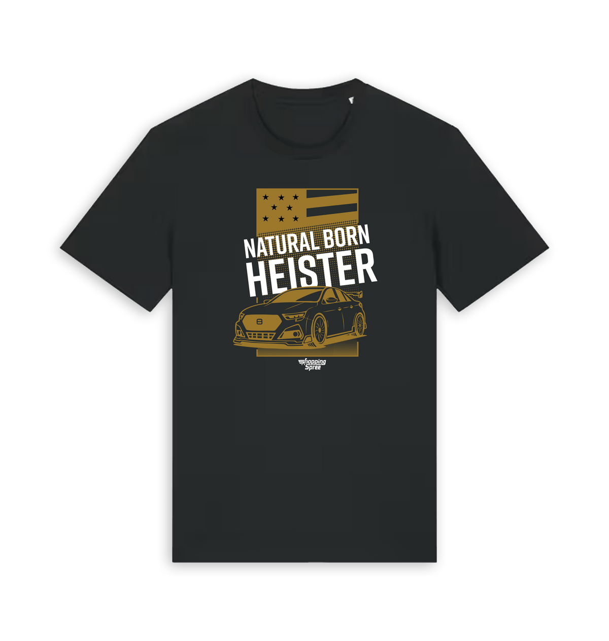 Black Printed T-shirt Front