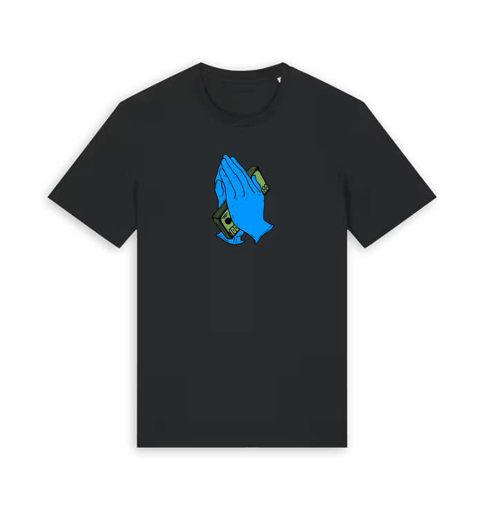 Black Printed T-shirt Front