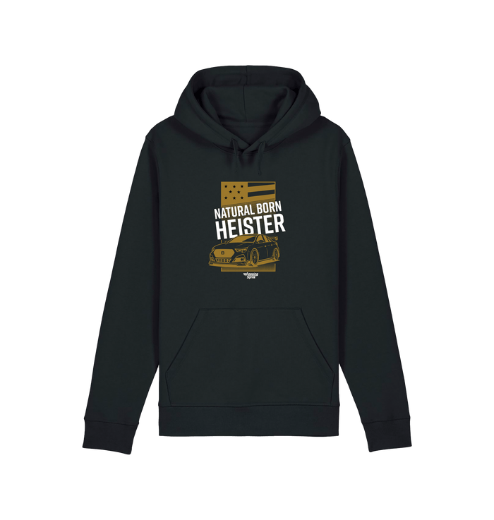Black Printed Hoody Front
