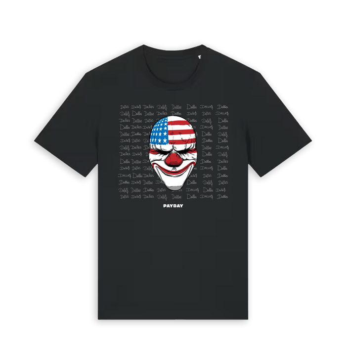 Black Printed T-shirt Front