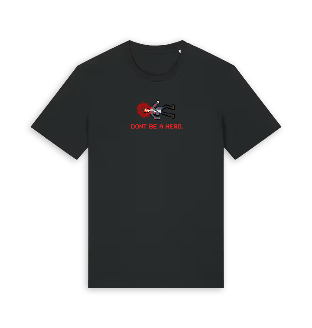 Black Printed T-shirt Front