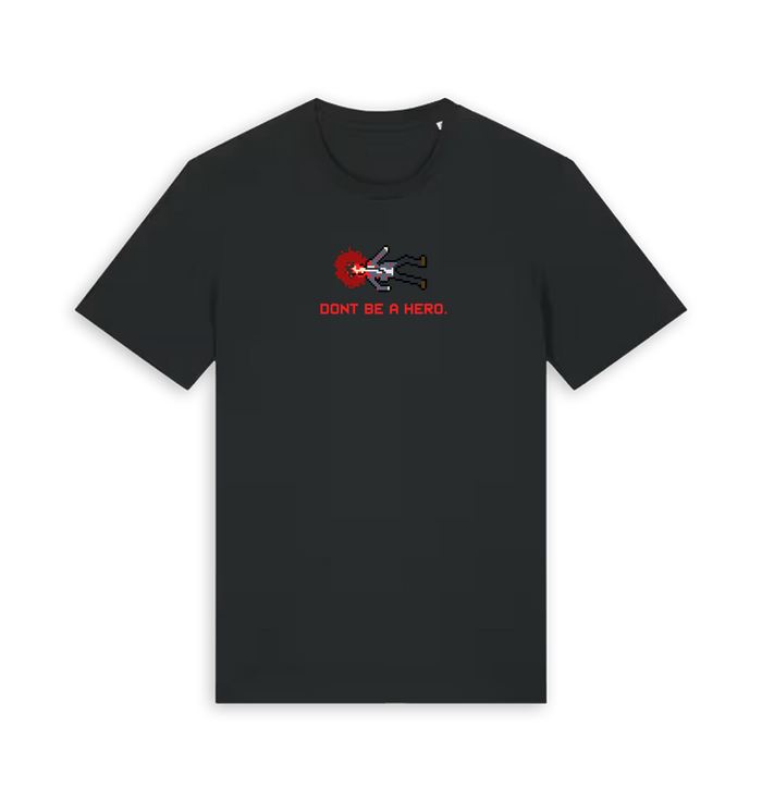 Black Printed T-shirt Front